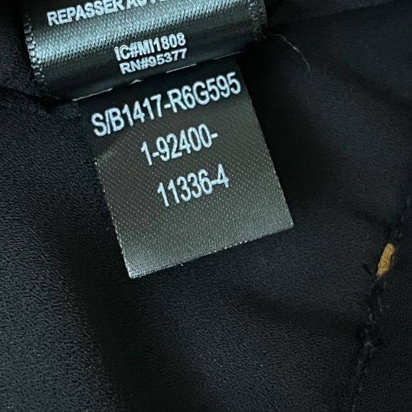 Sanctuary Black Polka Dot  Womens Cori Pullover Blouse Sem Sheer Boho Peasent S - Picture 7 of 10